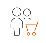 Consumer and shopping icon