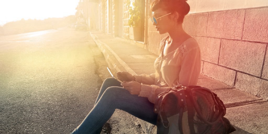 GfK Media Measurement girl watching on iPad tablet