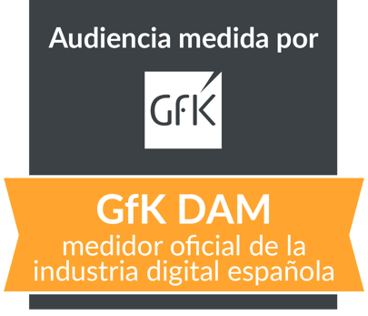 Sello de Audiencia Medida por GfK DAM