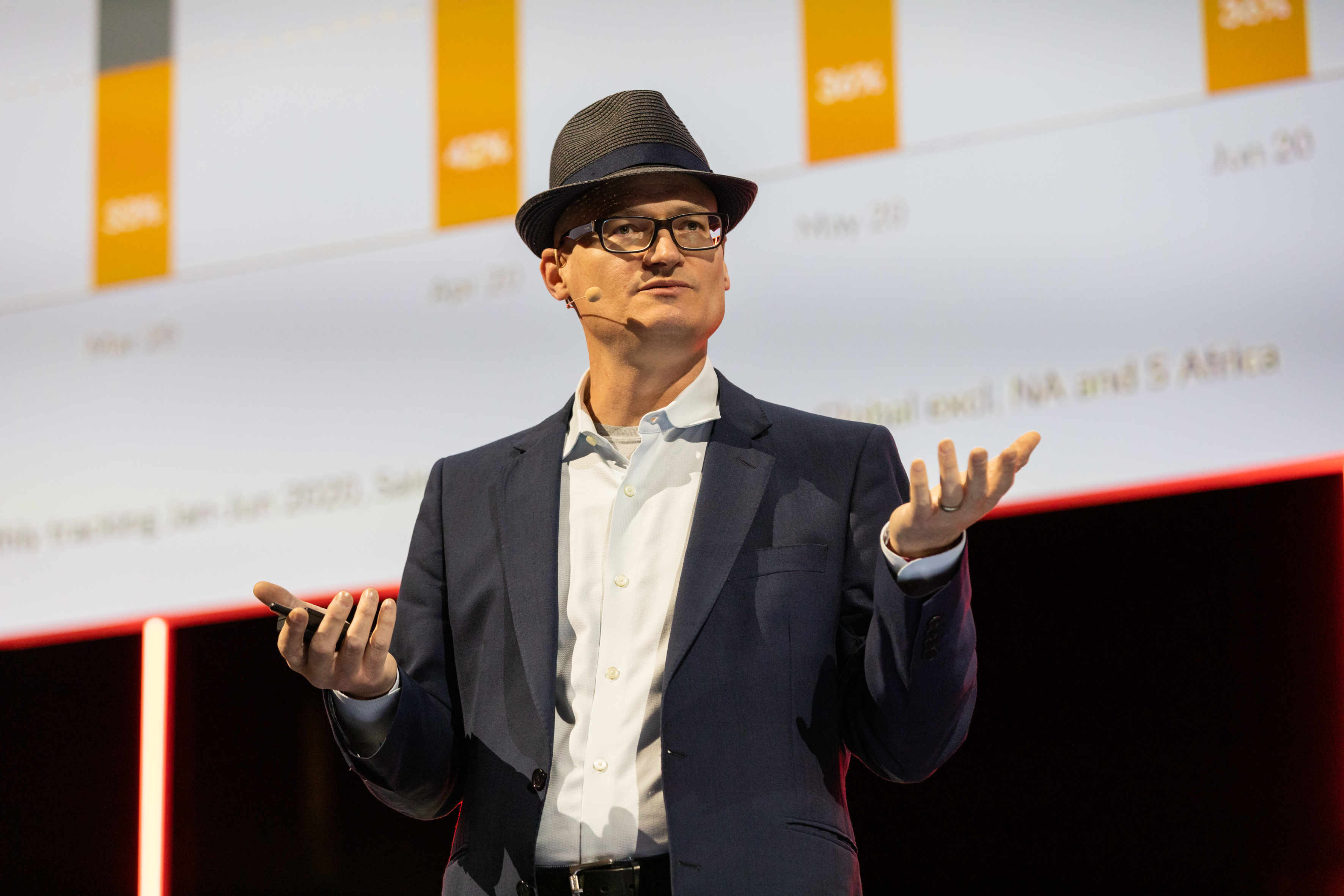 Chief Product Officer Sean O'Neill presenting gfknewron at IFA Berlin