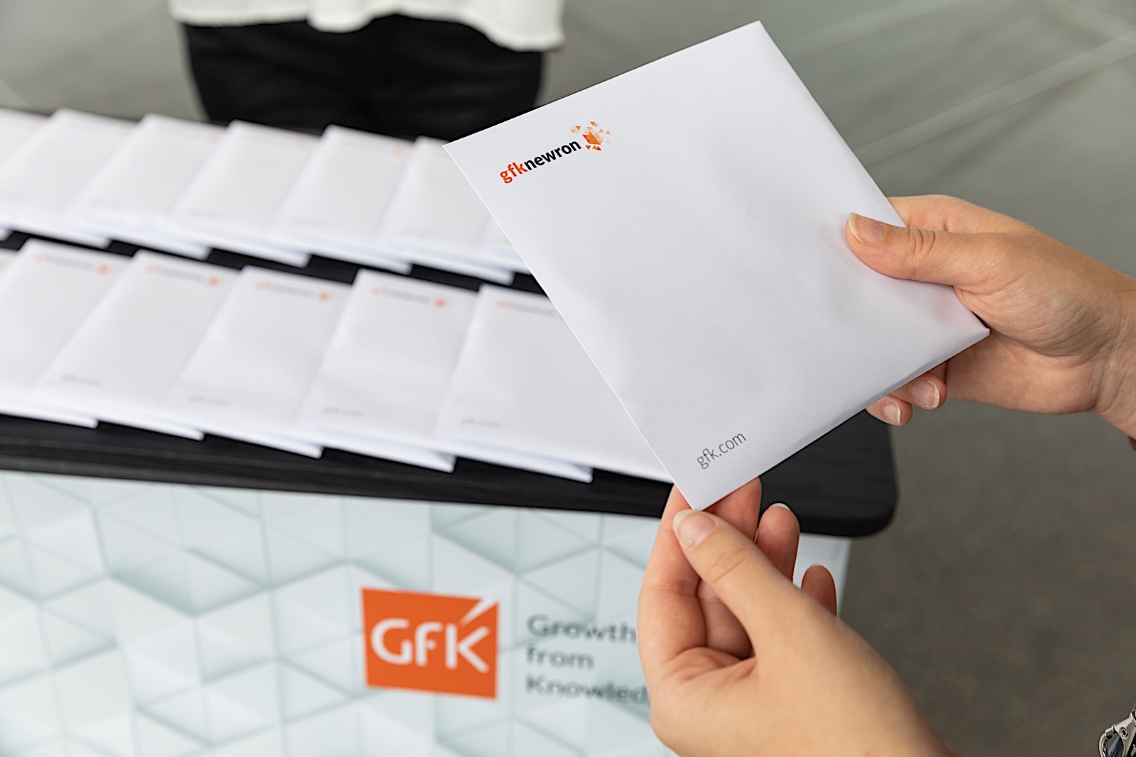 gfknewron facemasks given out to visitors at the main entrance area at GPC