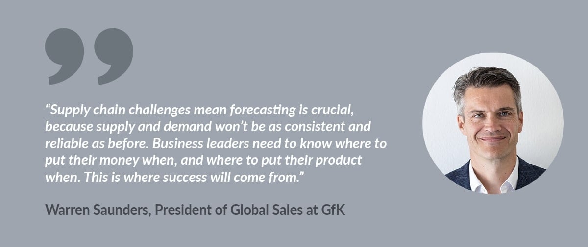 GfK President of Global Sales Warren Saunders on supply chain challenges forecasting success